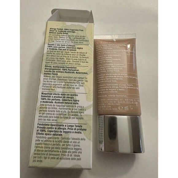 CLINIQUE STAY MATTE OIL FREE FOUNDATION MAKEUP 1oz/ 30ml CN 18 Cream Whip - Picture 2 of 3